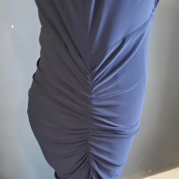 Lauren Ralph Lauren Elegant Navy Midi  Dress - Picture 7 of 12